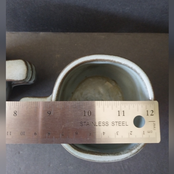 Pair Frankoma 5C Plainsman Coffee / Tea Cups in Woodland Moss - Picture 11 of 12